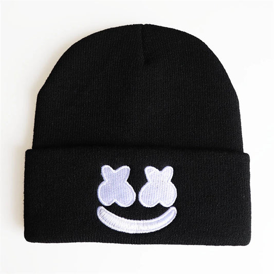 BEANIE (Graphic) - Winter Acrylic Warm Funny Demon Embroidered Beanies