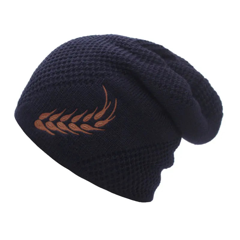 BEANIE - Warm Thick Hat feather design