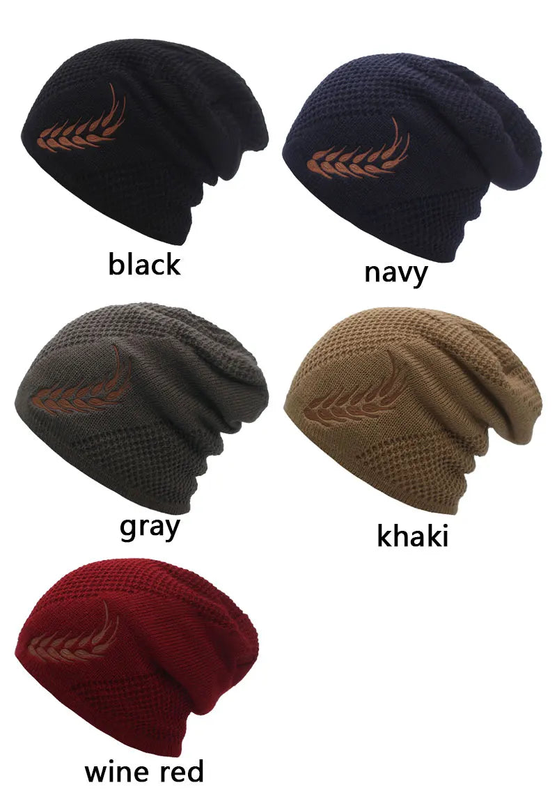 BEANIE - Warm Thick Hat feather design