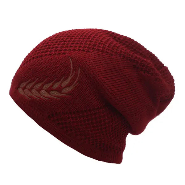 BEANIE - Warm Thick Hat feather design