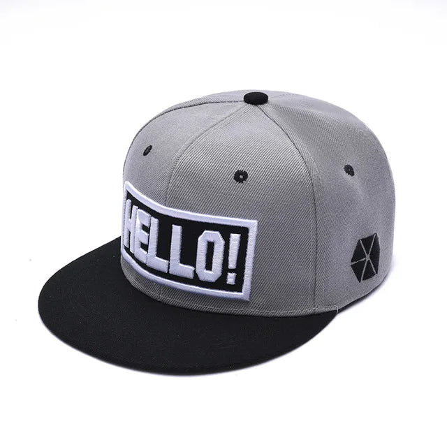 FLAT BRIM - Hip Hop Baseball Caps For Men and women with adjustable band