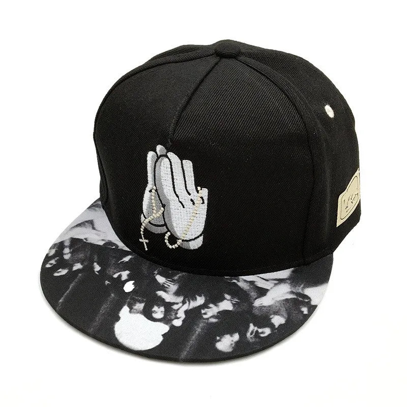 FLAT BRIM - Hip Hop Baseball Caps For Men and women with adjustable band