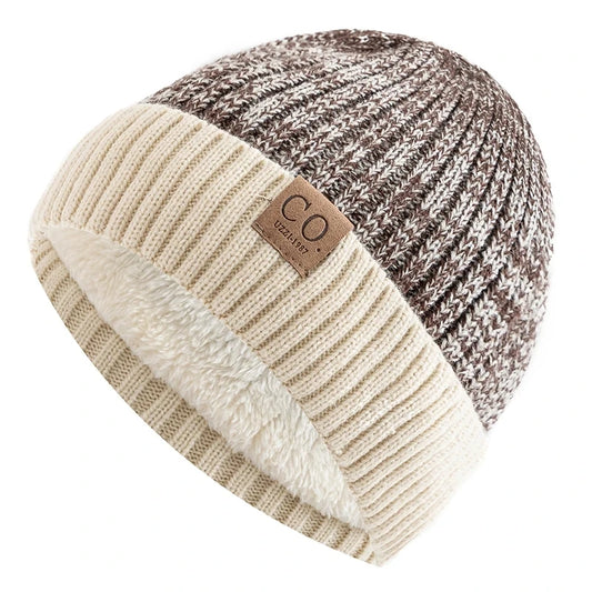 BEANIE - New Unisex Two-Tone fur lined  Winter Hats