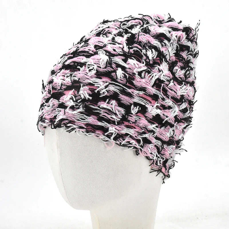 BEANIE (Graphic) - 2024New Hip Hop Outdoor Camouflage Fleece Fuzzy Ski Hat