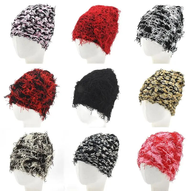 BEANIE (Graphic) - 2024New Hip Hop Outdoor Camouflage Fleece Fuzzy Ski Hat