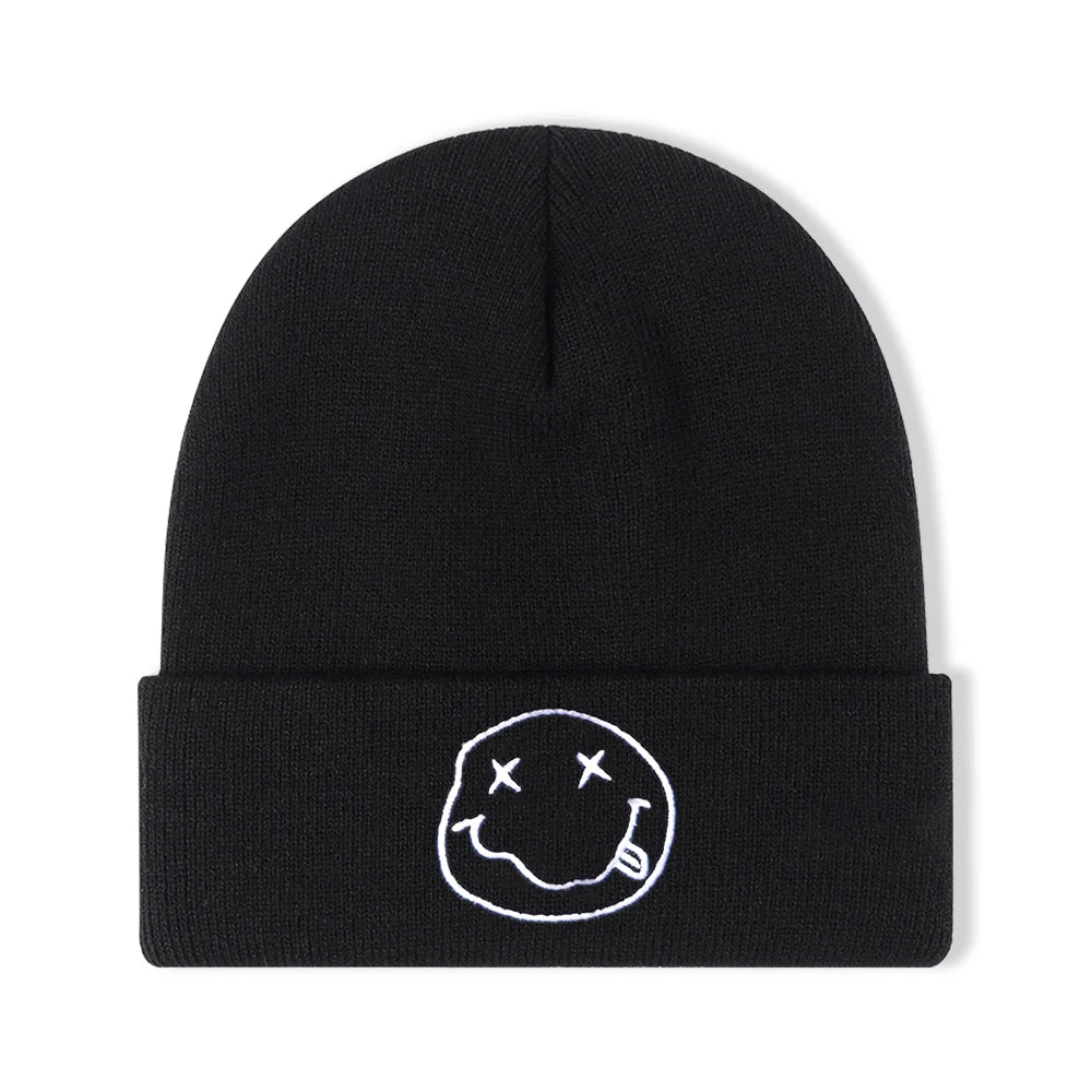 BEANIE (Graphic) - stylish and comfortable beanie with smile pattern for men, woman, and kids