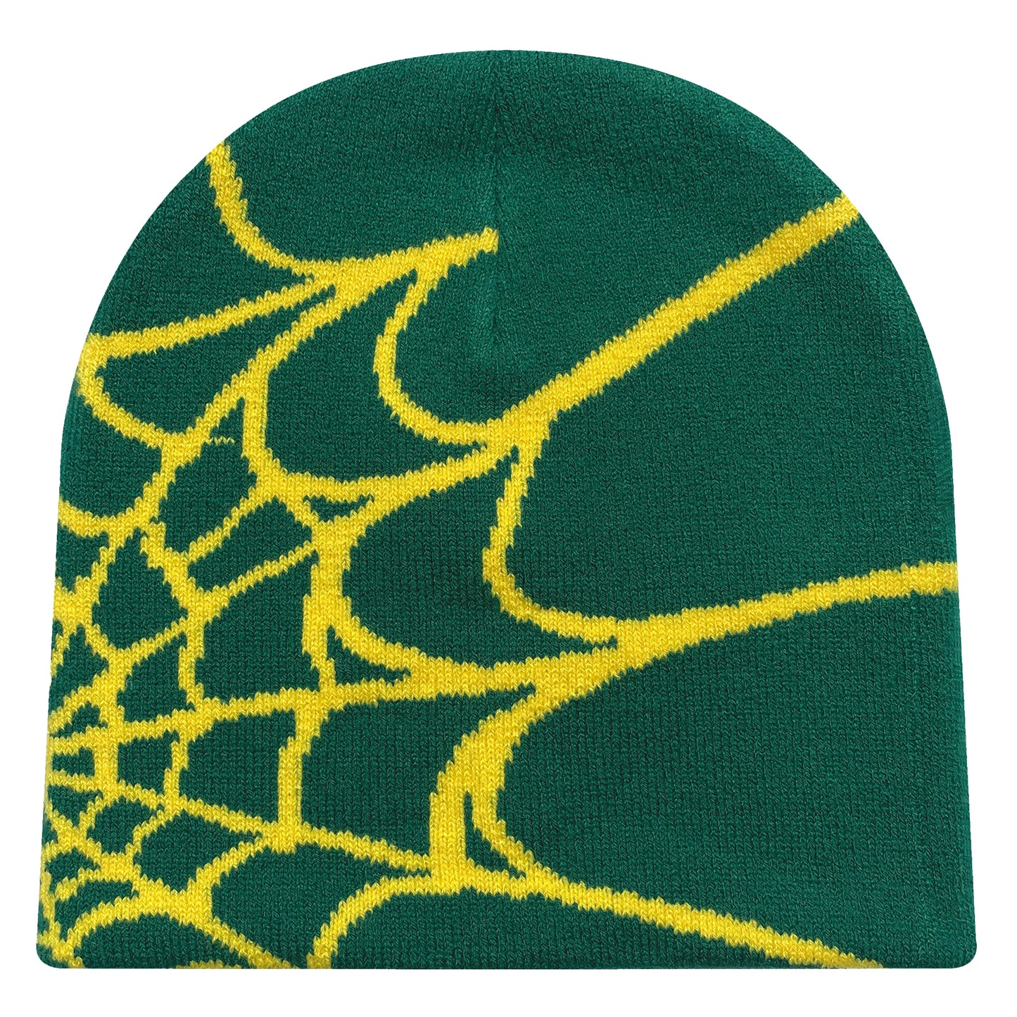 BEANIE (Graphic) - Warm multicolor winter spider web beanie