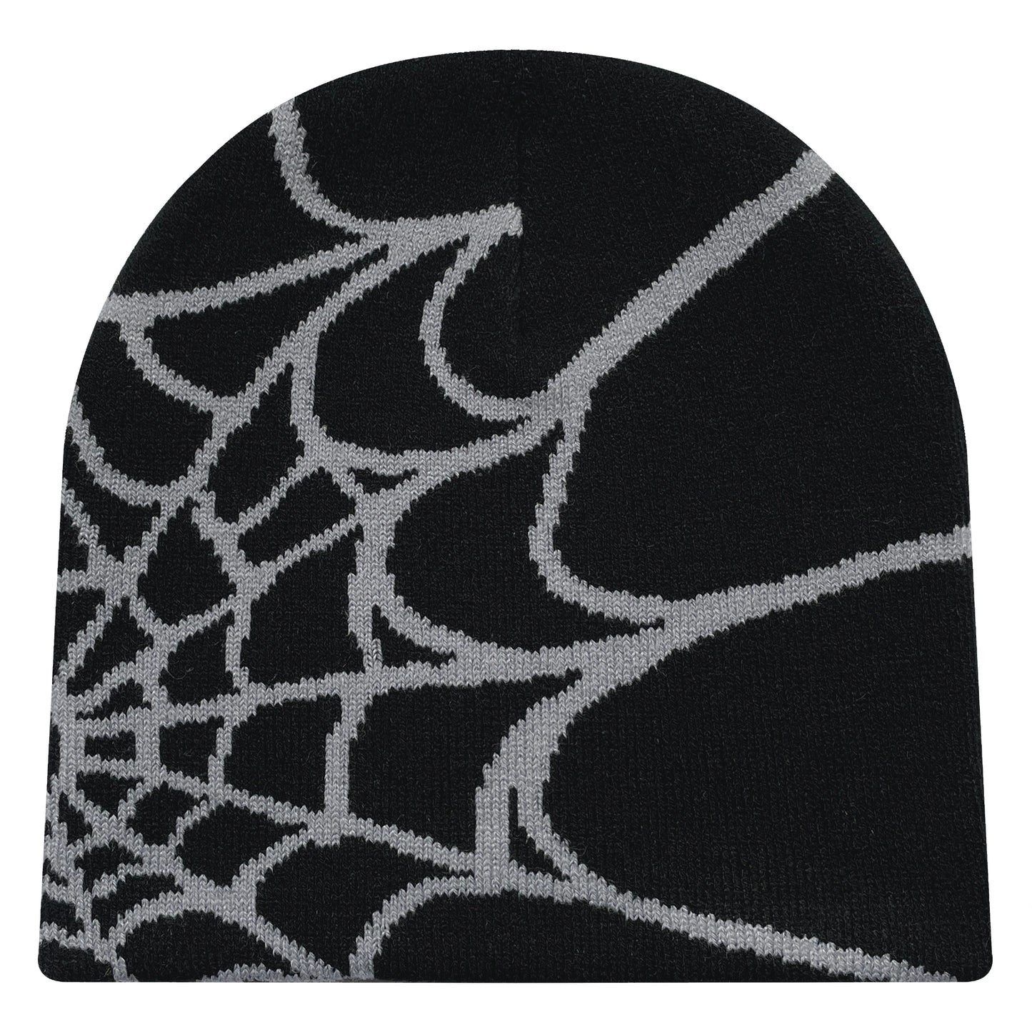 BEANIE (Graphic) - Warm multicolor winter spider web beanie