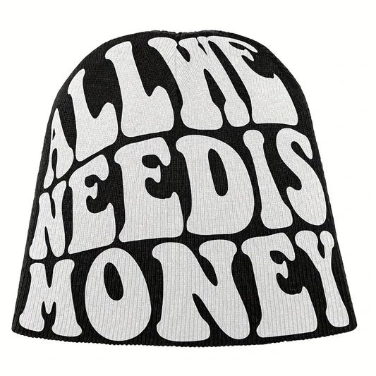 BEANIE (Graphic) - ALL WE NEED IS MONEY hip hop streetwear beanie