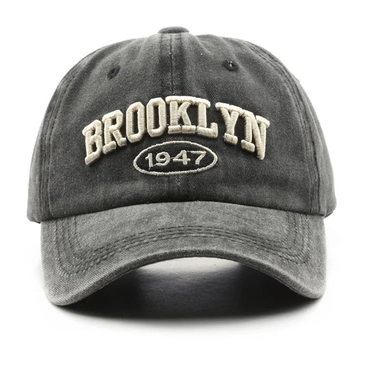 HAT - Vintage Brooklyn Letter Embroidery Baseball Caps