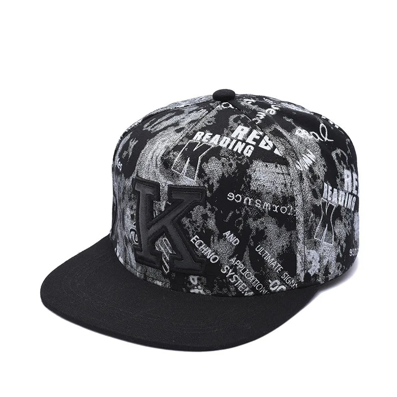 FLAT BRIM - Hip Hop Baseball Caps For Men and women with adjustable band