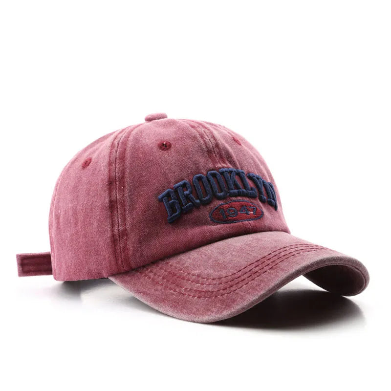 HAT - Vintage Brooklyn Letter Embroidery Baseball Caps