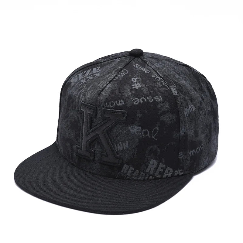 FLAT BRIM - Hip Hop Baseball Caps For Men and women with adjustable band