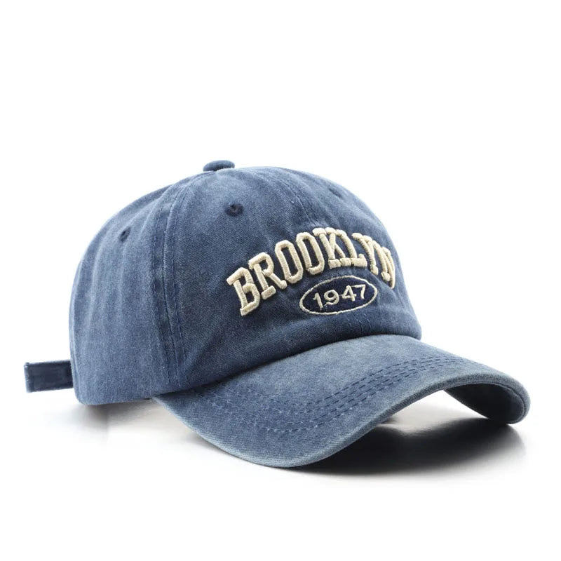 HAT - Vintage Brooklyn Letter Embroidery Baseball Caps