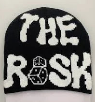 BEANIE (Graphic) - Y2K Hat The Risk Dome Cap New Multiple Colors Hip Hop Skull Cap